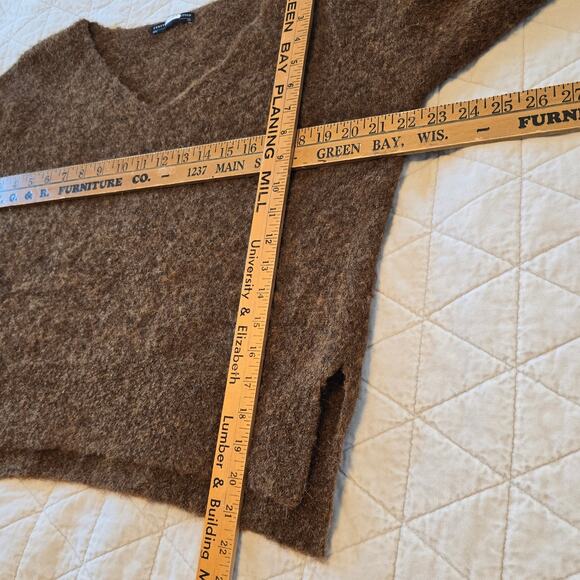 Peruvian Connection Sweater Women's XS Brown Alpaca Blend Casual Winter Staple - Picture 6 of 6